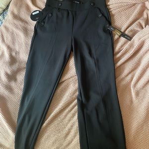 One5One Tina Button detail wide leg pant